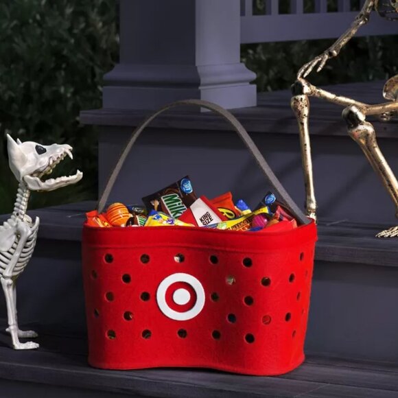 Target Hyde & Eek 8" Plush Target Basket Halloween Trick or Treat Pail - Picture 1 of 3